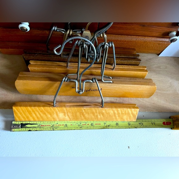 Antique Vintage Wooden Pants Trousers Hangers Lot - Picture 2 of 2